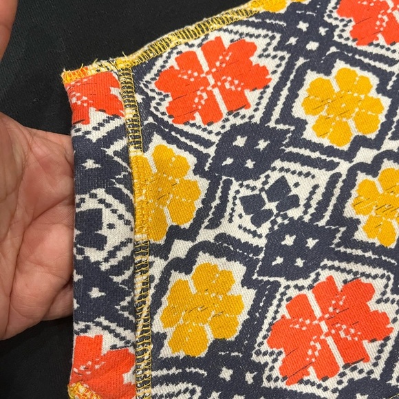 [S]Roxy Black Hoodie Dress Tunic with Vibrant Patterned Pocket - Picture 3 of 8